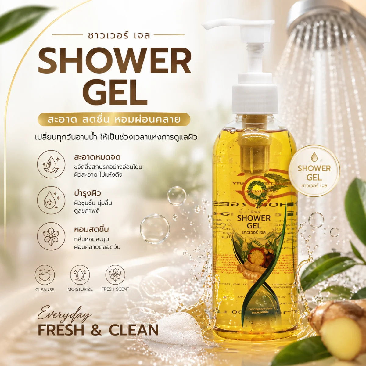 C9 Shower Gel ซีไนน์ ชาวเวอร์ เจล มังคุด
