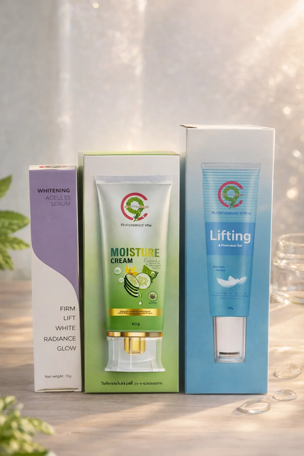 C9 ชุดฟื้นฟูผิว Lifting Gel+Moisture Cream+Whitening Ageless  ลิฟติ้ง เจล+มอยส์เจอร์ครีม+ไวท์เอจเลส