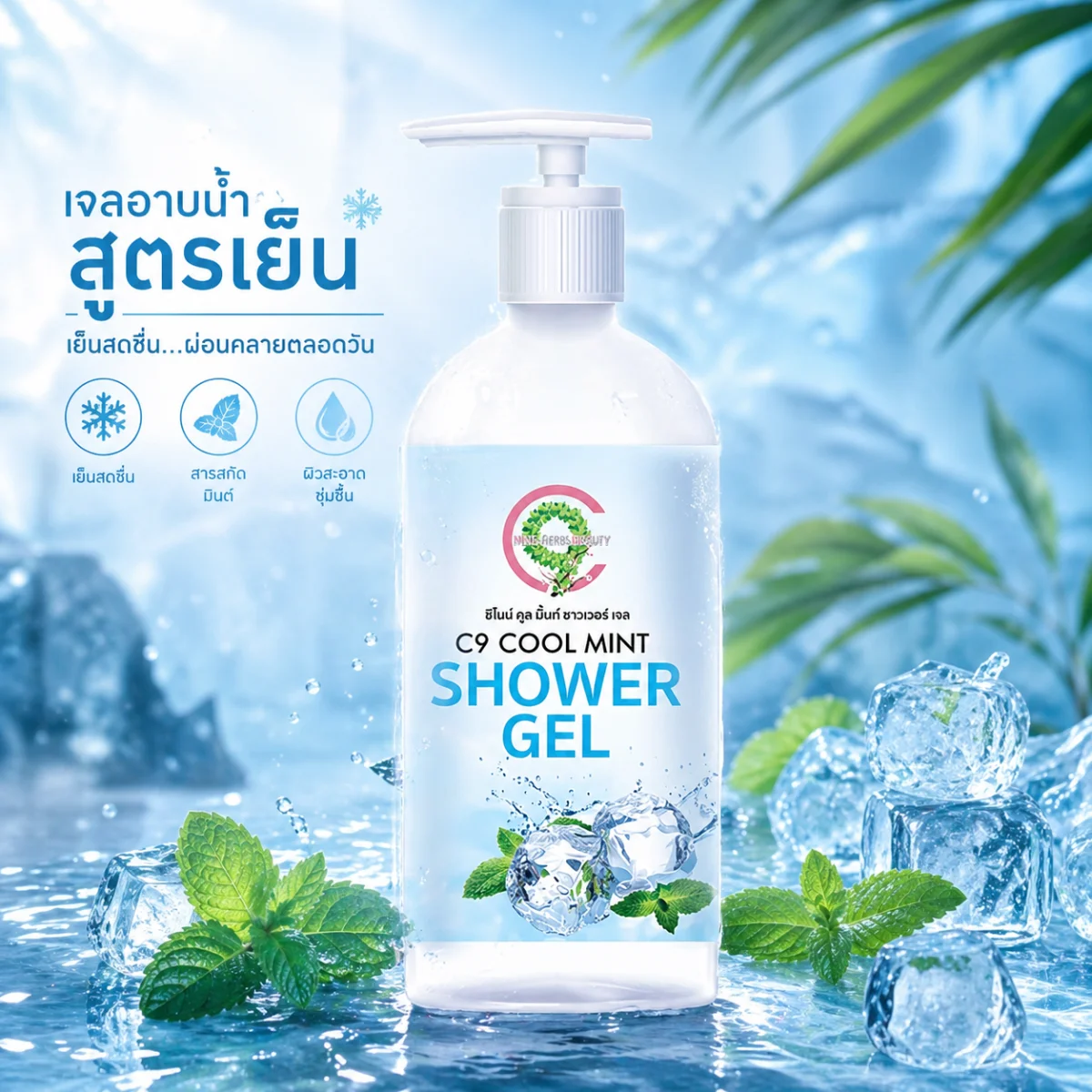 C9 Cool Mint Shower Gel คูลมิ้นท์ชาวเวอร์เจล